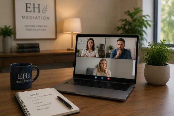child access mediation Aldershot online meeting.